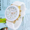 Unisex Rose Gold Silicone Sports Watches